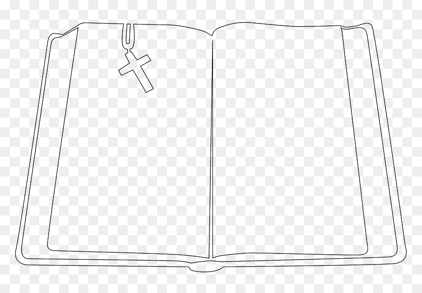 Line Art, HD Png Download - open bible png