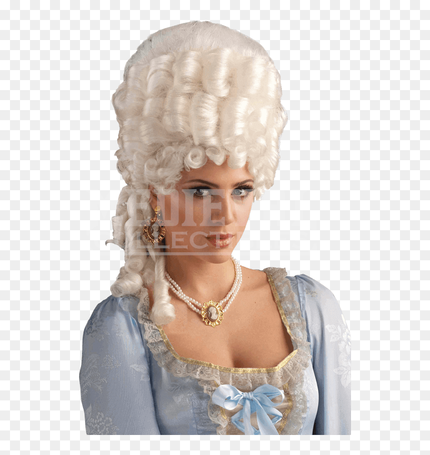 Transparent Blonde Wig Png - Marie Antoinette Wig, Png Download - blonde wig png