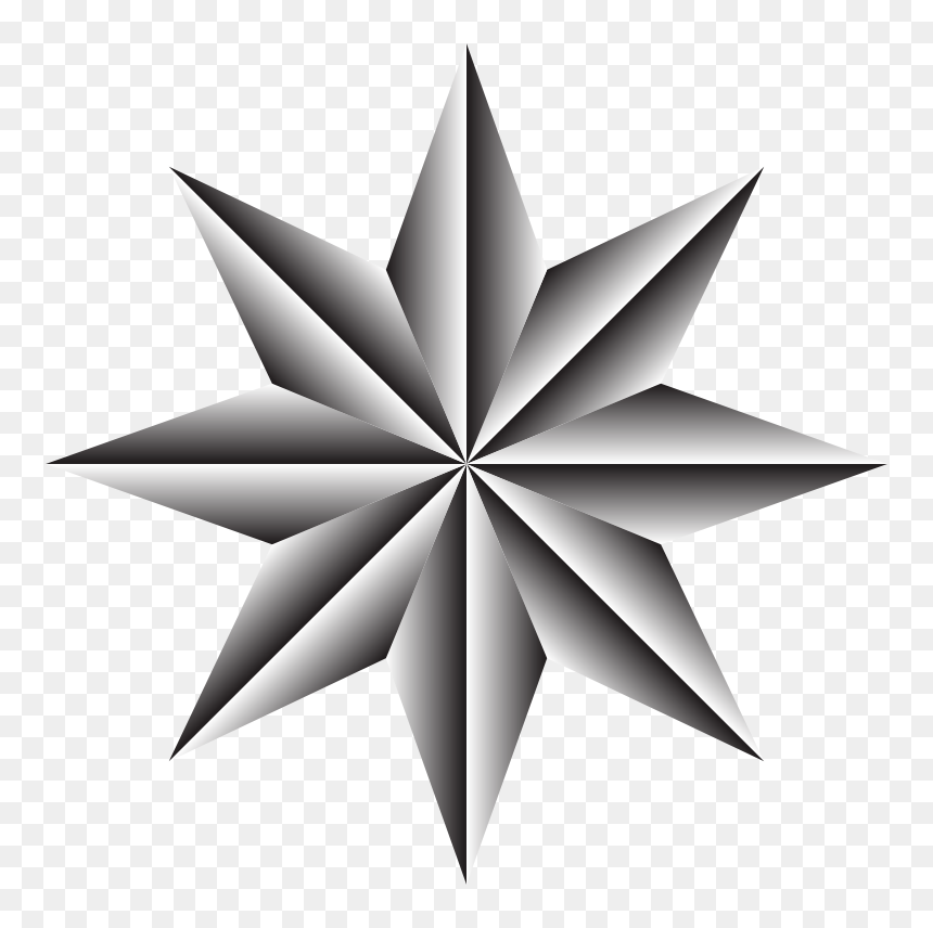 Geometric Star - Transparent Background Christmas Star Png, Png Download - geometric png