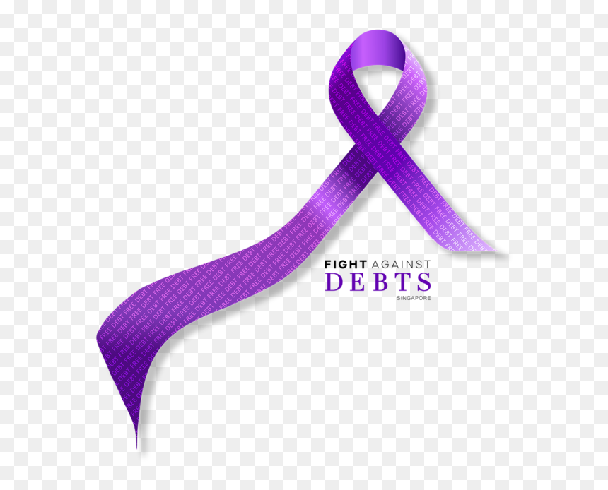 Fight Against Debts Informal 1800px - Graphics, HD Png Download - purple ribbon png