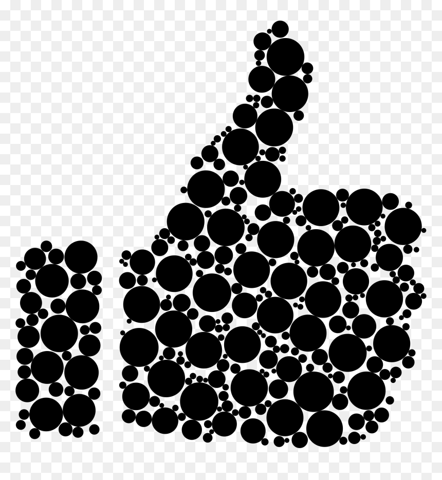 Thumbs Up Circles Clip Arts - Thumb Signal, HD Png Download - circle design png