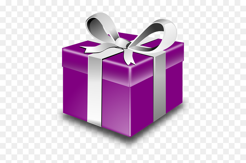 Present Clip Art, HD Png Download - purple ribbon png