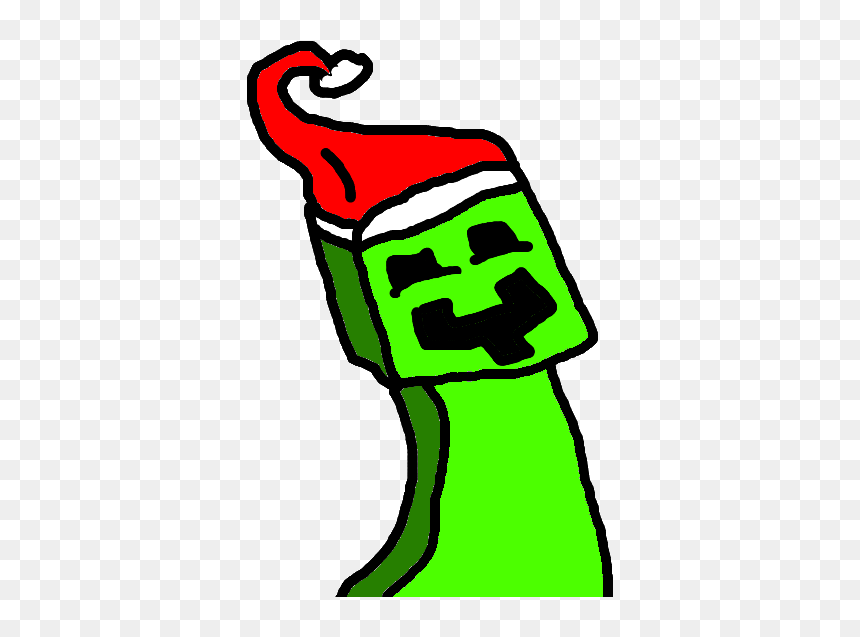 Minecraft Clipart Christmas, Minecraft Christmas Transparent - Christmas Creeper Png, Png Download - creeper png