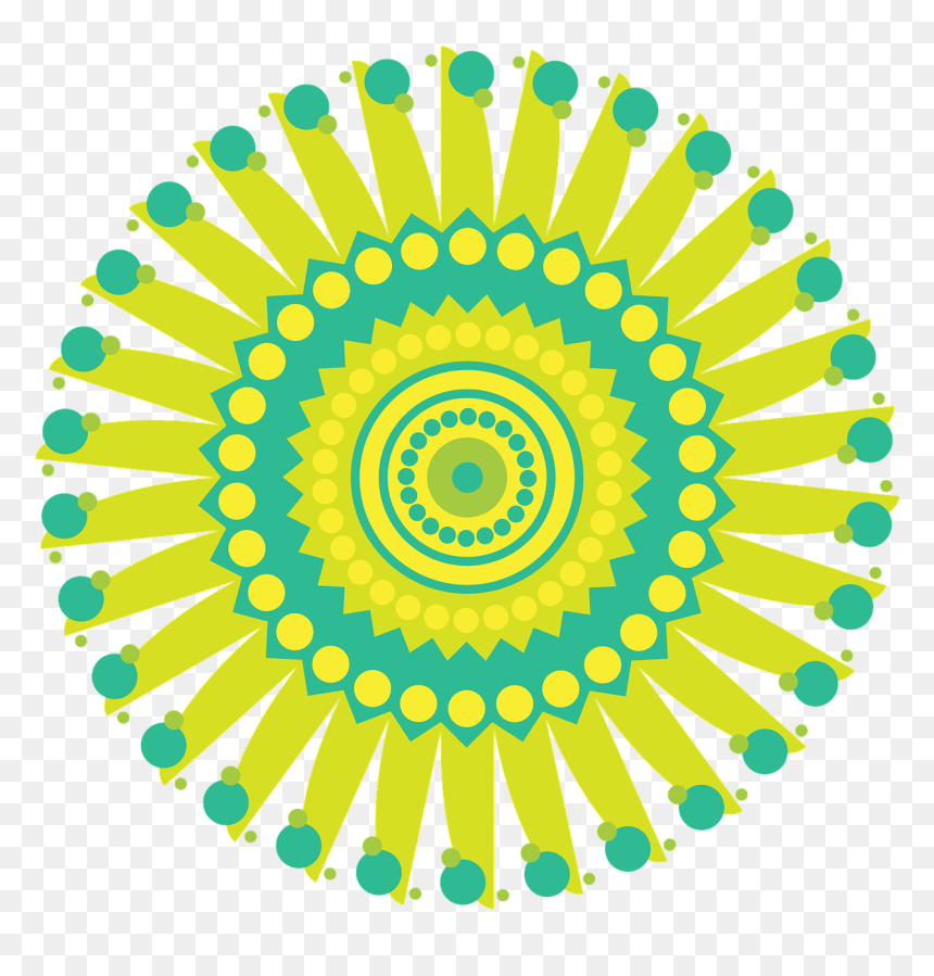 Mandala Pattern Circle Geometric Png Image Clipart - Designs Made By Overlapping Rectangles, Transparent Png - geometric png