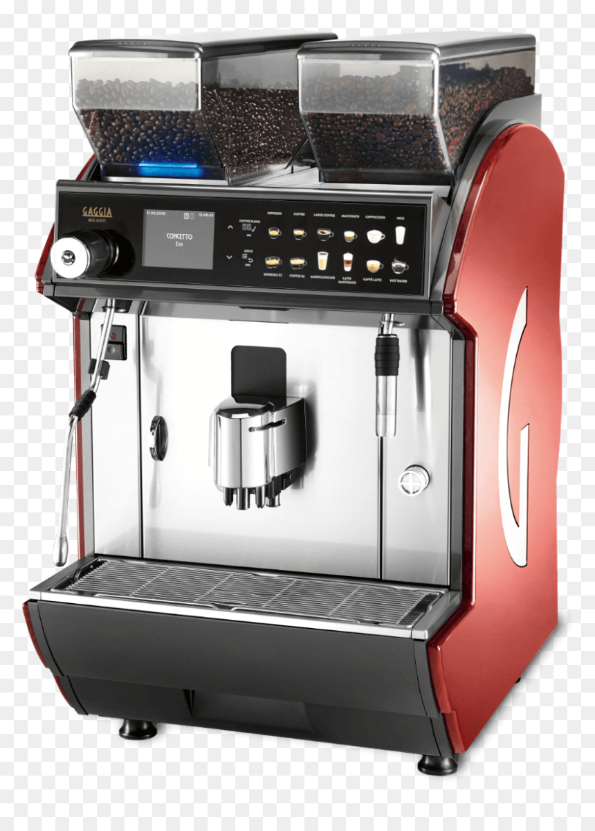 Red - Gaggia Concetto Evo Cappuccino, HD Png Download - coffee steam png