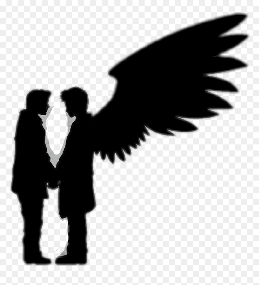 Castiel Dean Winchester Fan Fiction Kiss Photograph - Dean And Castiel Silhouette, HD Png Download - supernatural png