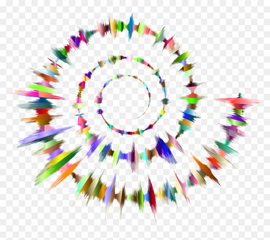 Symmetry,graphic Design,circle - Spiral Sound Waves, HD Png Download - circle design png
