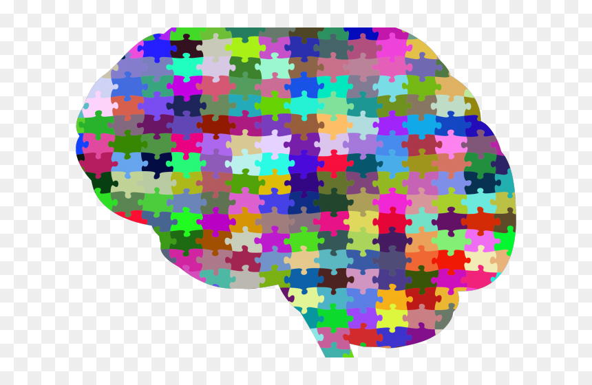 Mind Clipart Jigsaw - Brain With Puzzle Pieces Png, Transparent Png - brain clipart png