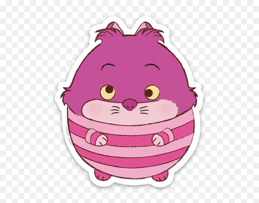 Cartoon , Png Download - Sticker Pink Cat Png, Transparent Png - cheshire cat png