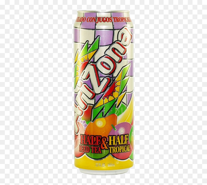 Arizona Half & Half Tropical 24/23 Oz ** Pick Up Only - Half And Half Tropical, HD Png Download - arizona tea png