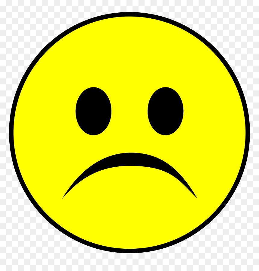 Frowning Smiley Clip Arts, HD Png Download - smiley png
