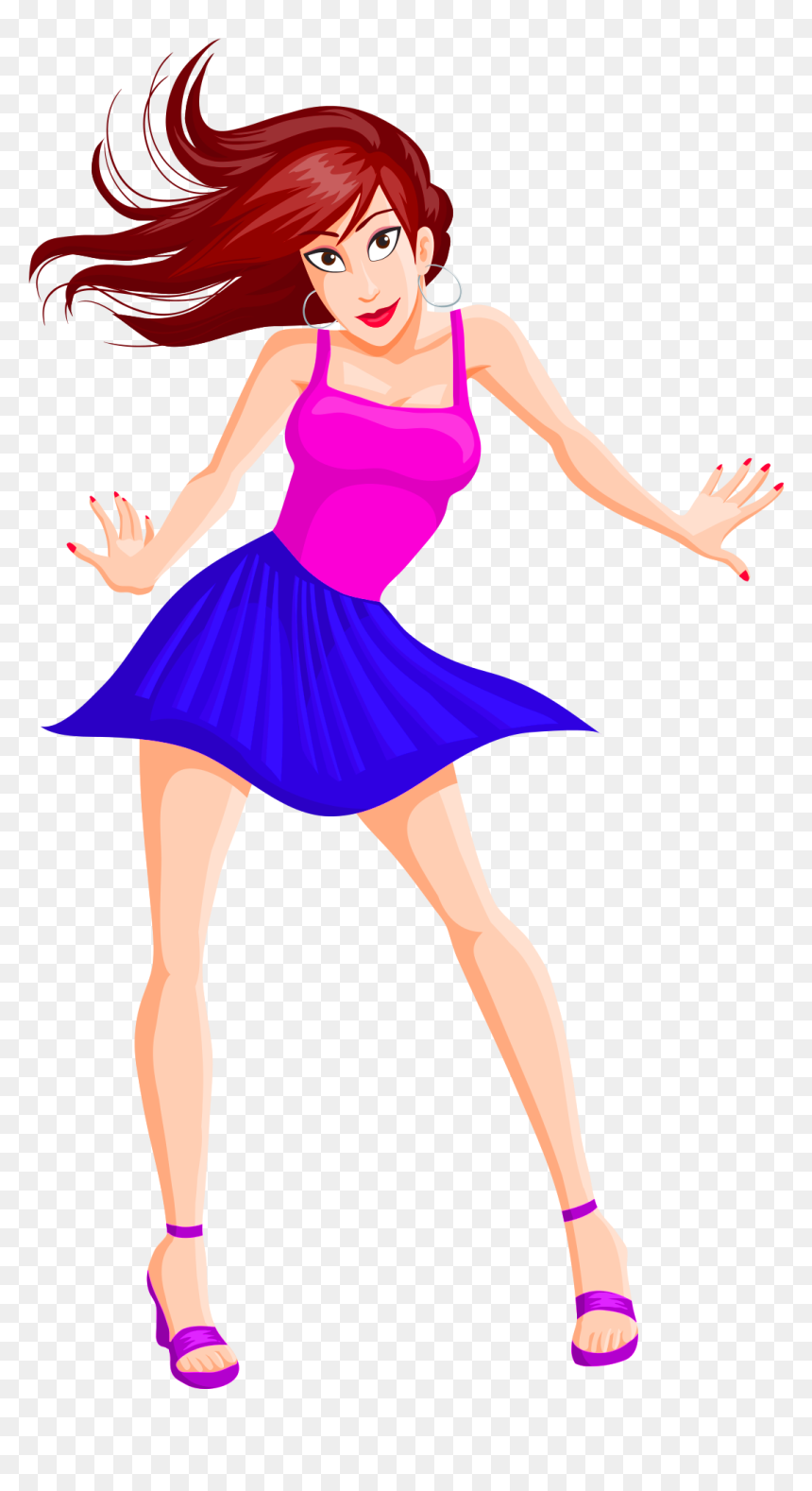 Cartoon Dancing Png , Png Download - Girl Png Cartoon Png, Transparent Png - dancing png