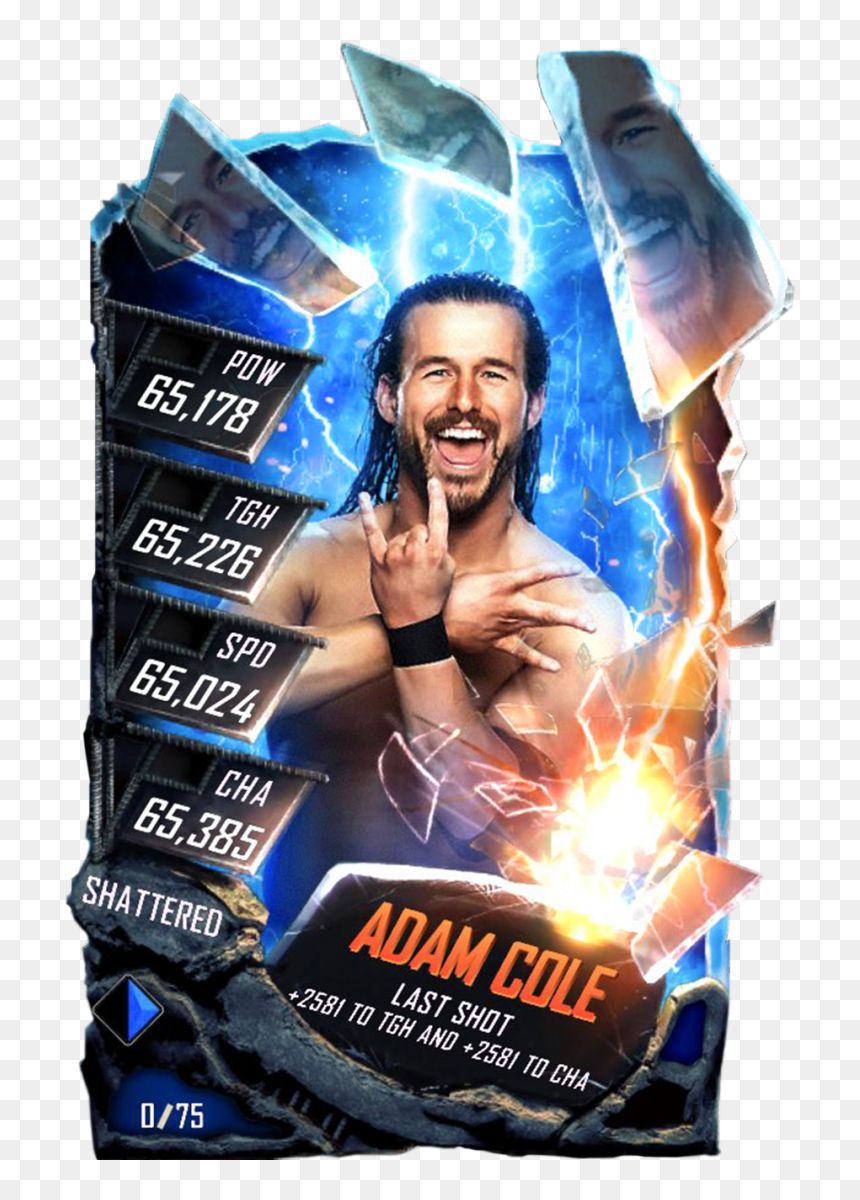 Adamcole S5 24 Shattered10 - Wwe Supercard Nikki Bella, HD Png Download - adam cole png