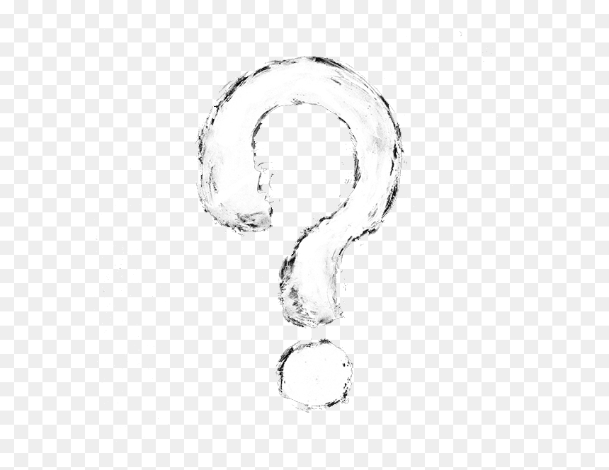 Line Art, HD Png Download - white question mark png