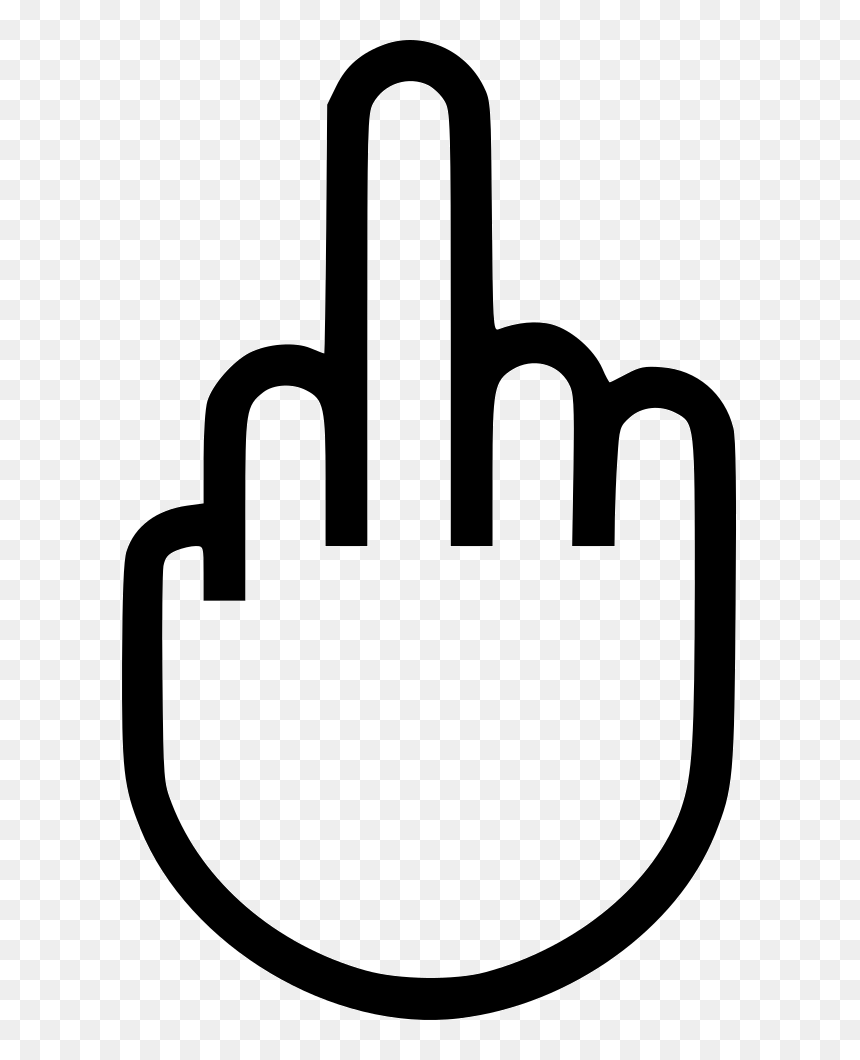 Fuck Off Fuck You Middle Finger Comments - Middle Finger Clip Art, HD Png Download - finger png