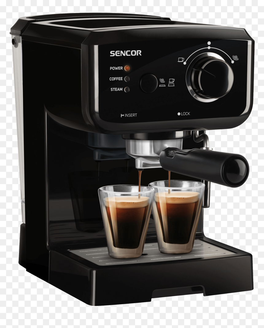 Sencor Espresso Machine Ses 1710bk, HD Png Download - coffee steam png