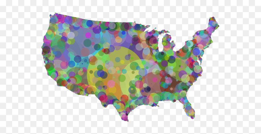 United States Map Geometric Pattern - Topeka Kansas Map, HD Png Download - geometric png