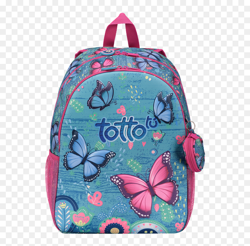 Mochila Totto Mariposas , Png Download - Garment Bag, Transparent Png - mariposas png