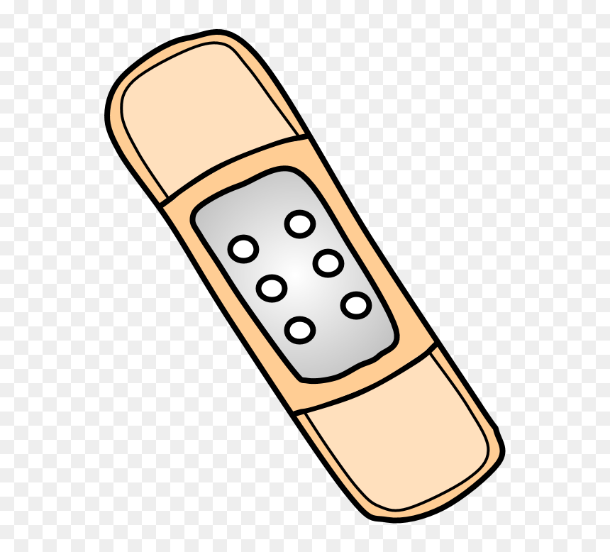 Bandaid - Bandaid Clipart Black And White, HD Png Download - band aid png