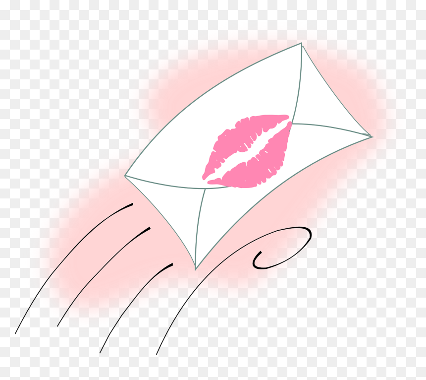 Red Lips Watercolor Painting, HD Png Download - lipstick kiss png