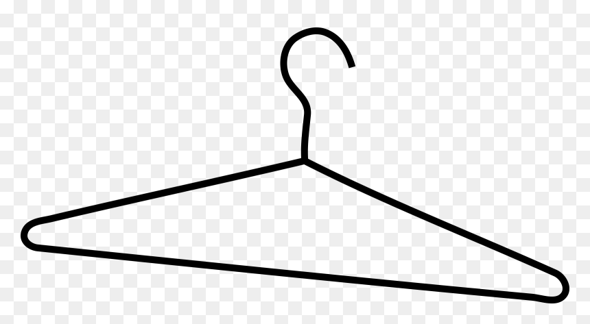Simple Coat Hanger Clip Arts - Coat Hanger Clipart, HD Png Download - hanger png