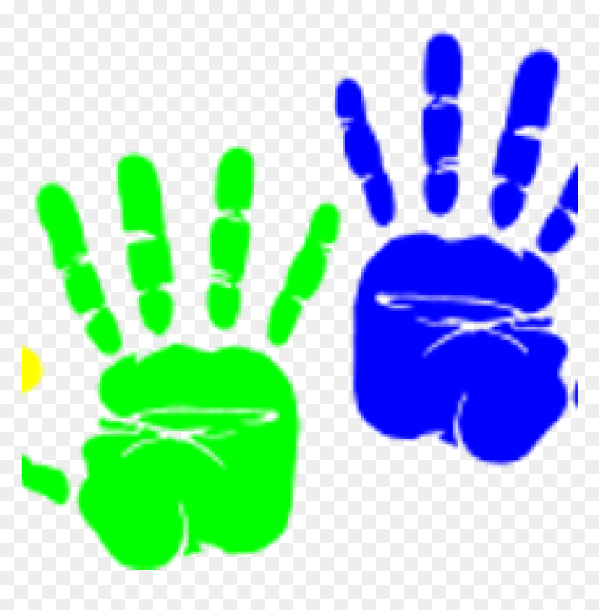 Handprint Clipart 19 Preschool Handprint Clip Art Black - Stop Violence Against Women In Red, HD Png Download - hand print png