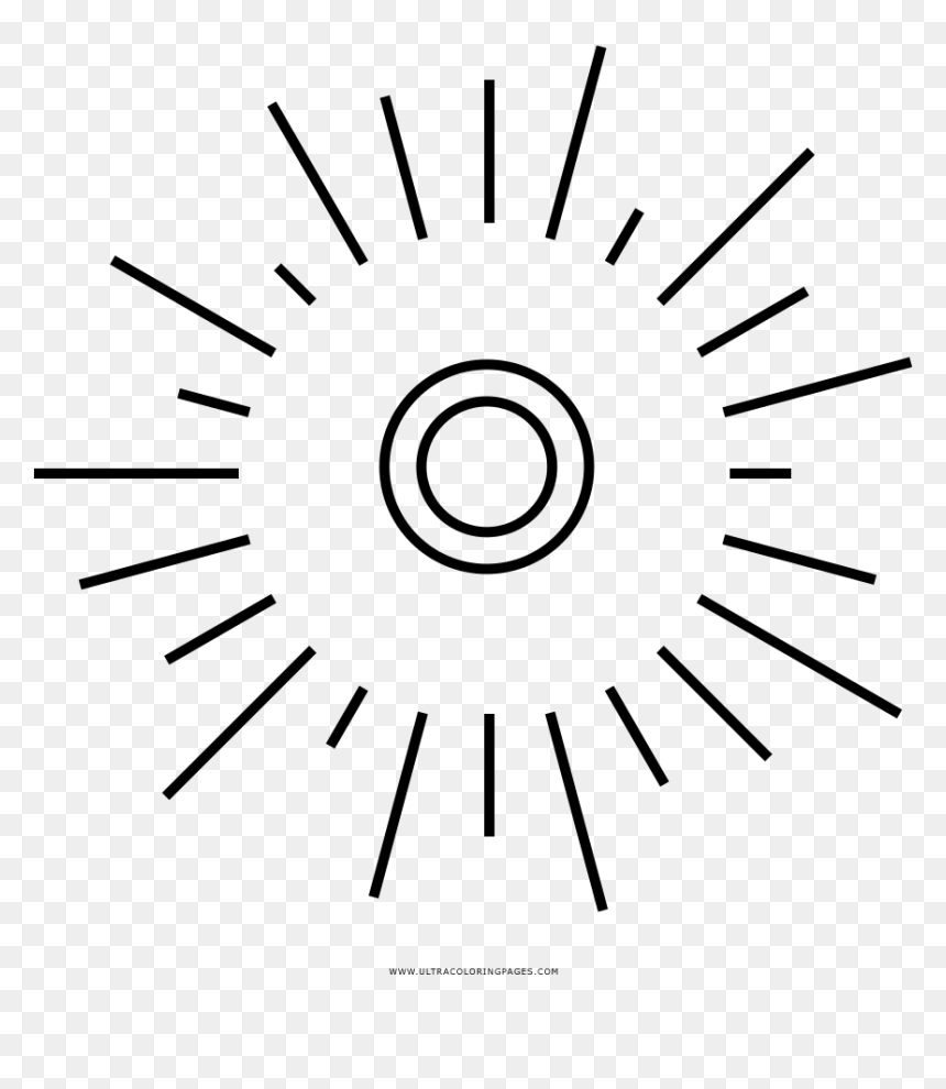 Flash Coloring Page - Circle, HD Png Download - destellos png