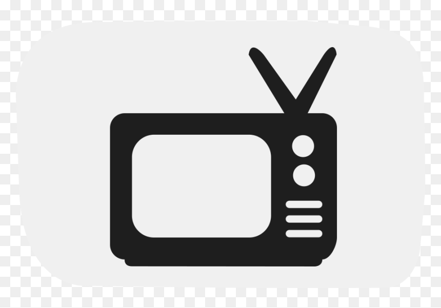 Clipart Tv Black And White - Black And White Image Of A Tv, HD Png Download - black subscribe png