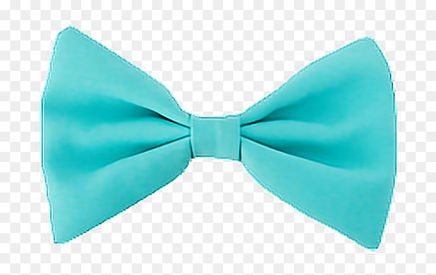 #bluebow #bow #bowtie #blue - Satin, HD Png Download - bowtie png