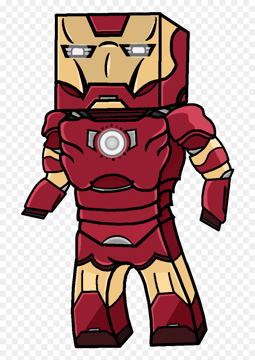 Collection Of Free Ironman Drawing Zombie Download - Minecraft Ironman Png, Transparent Png - ironman png