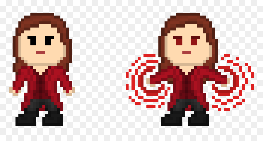 Scarlet Witch Pixel Art , Png Download - Archaeological Museum Suamox, Transparent Png - scarlet witch png