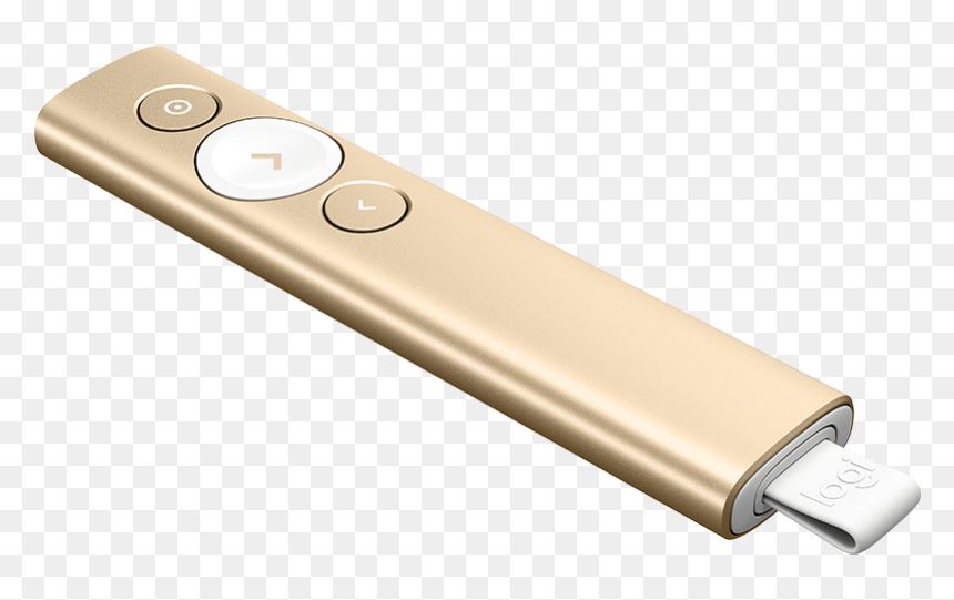 Logitech Spotlight Presentation Remote Gold, HD Png Download - spot light png