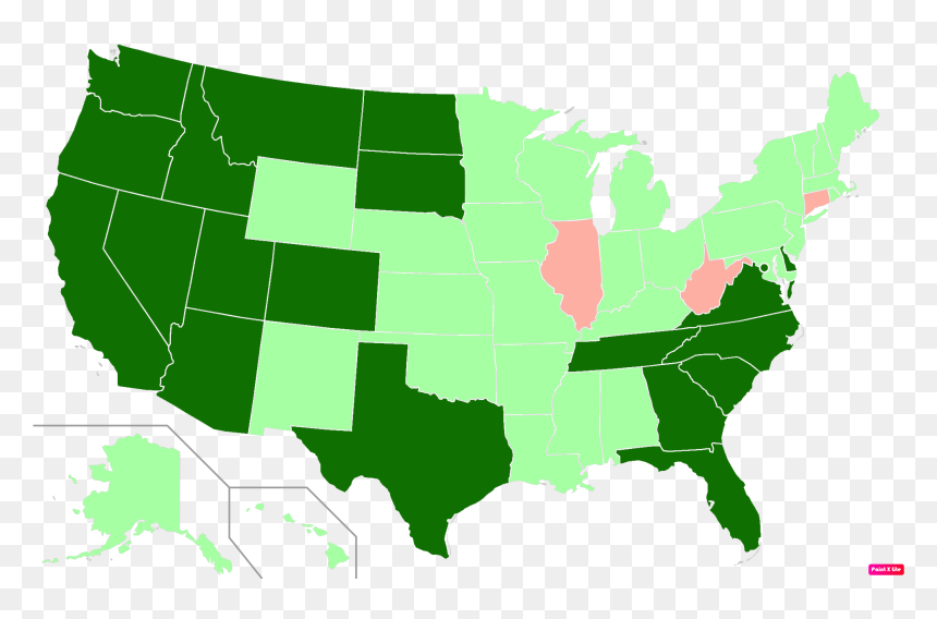 Us States By Population Growth - Covid 19 Hot Spots, HD Png Download - growth png