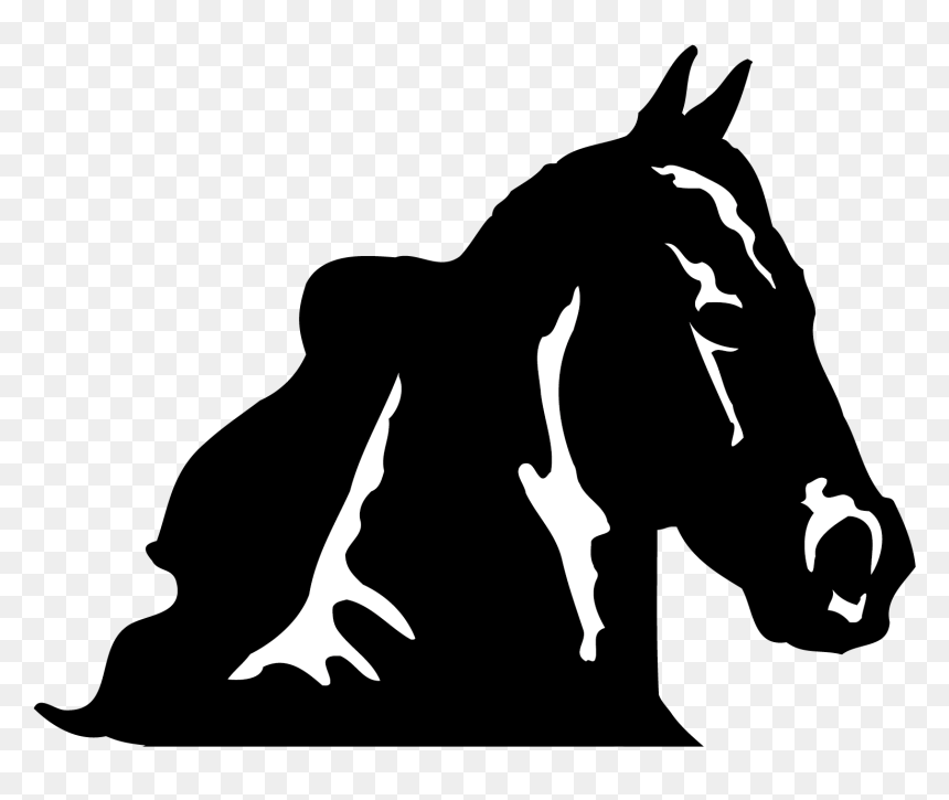 Transparent Horse Head Clipart - Horse Vector, HD Png Download - horse head png
