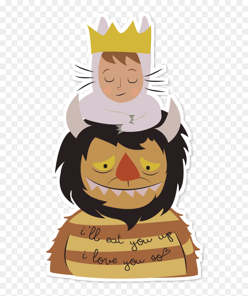Adesivo Where The Wild Things Are De Karen Rulezna - Cartoon, HD Png Download - where the wild things are png