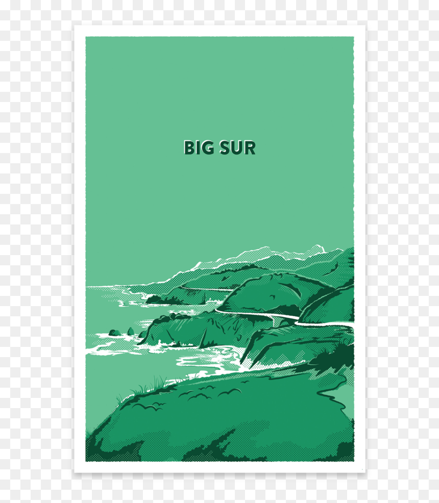 Rsd Prints Big Sur Print - Poster, HD Png Download - hand print png
