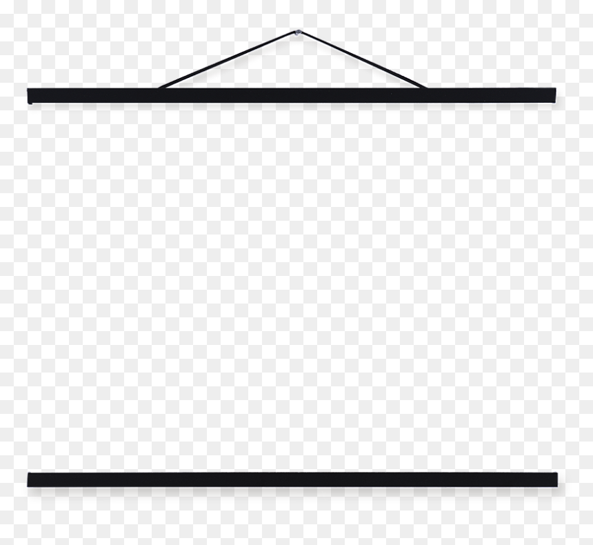 Magnet Poster Hanger Black 7 - Line Art, HD Png Download - hanger png