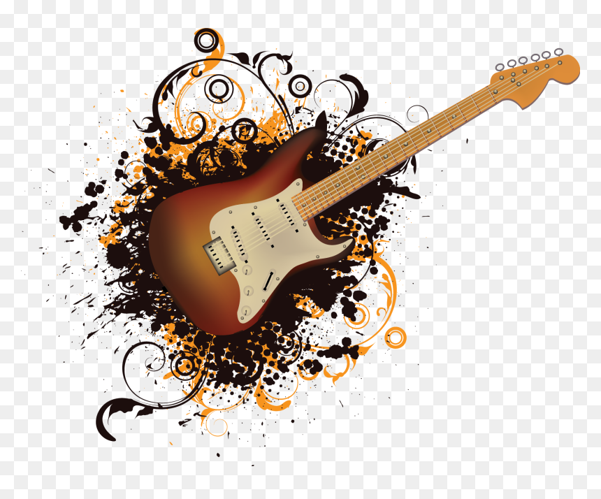 Rock Guitar Png Download Image - Transparent Rock Guitar Png, Png Download - electric guitar png