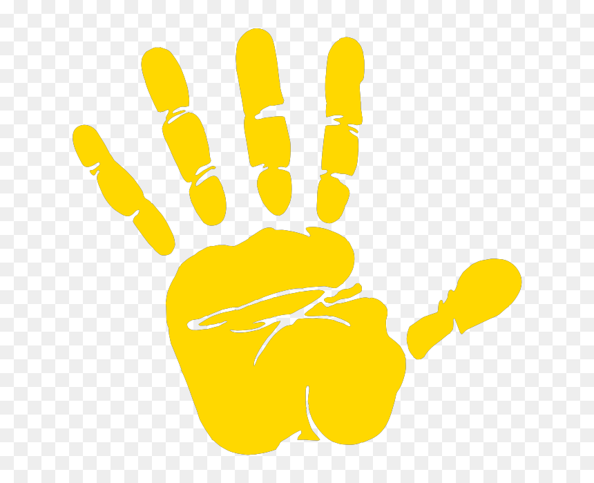 High 5, HD Png Download - hand print png