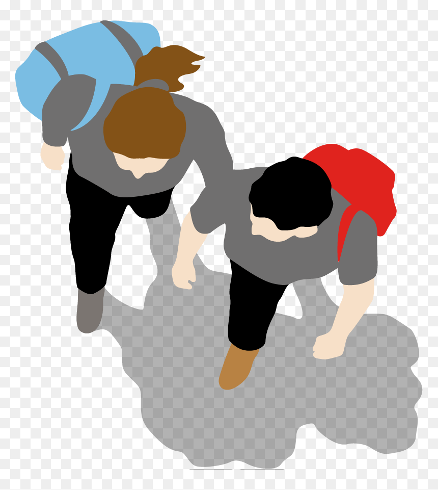 Transparent Group People Walking Png - National Walking Month 2018, Png Download - group of people walking png