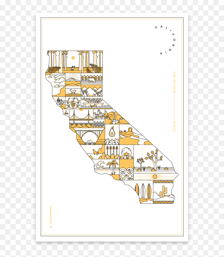Rsd Prints California Letterpress - Plan, HD Png Download - hand print png