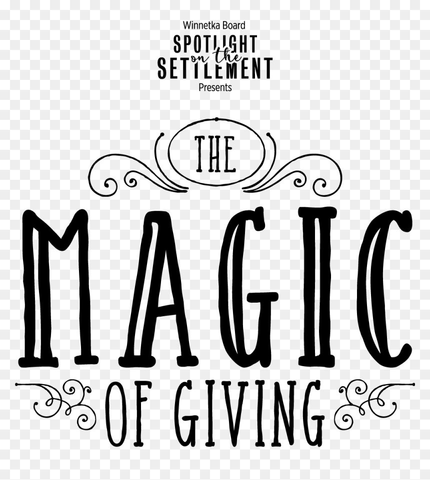 Themagicofgiving-stacked - Calligraphy, HD Png Download - spotlights png
