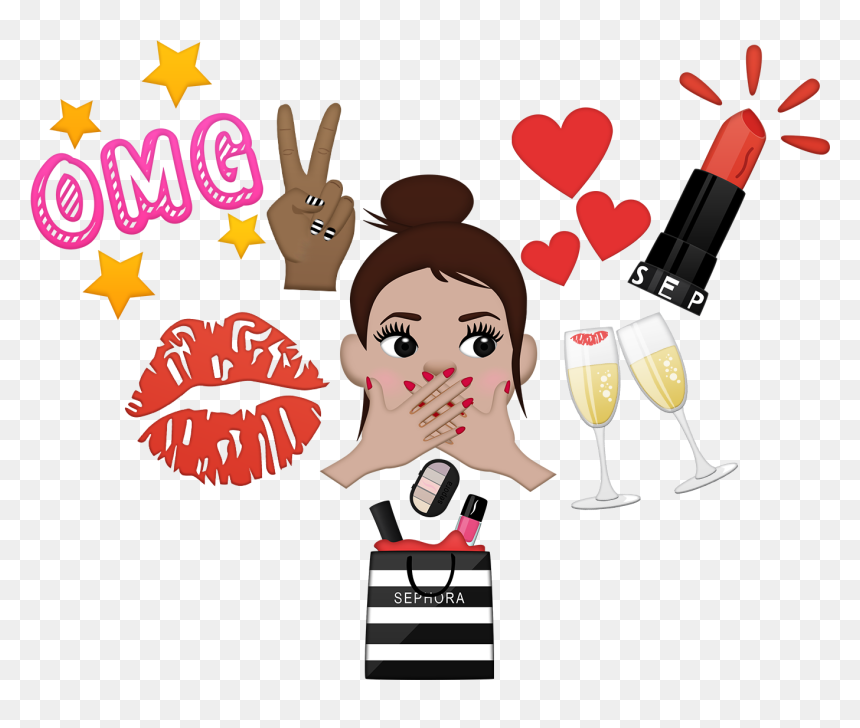 Powering Best In Class Sticker Apps For The World"s - Sephora Clip Art, HD Png Download - omg emoji png