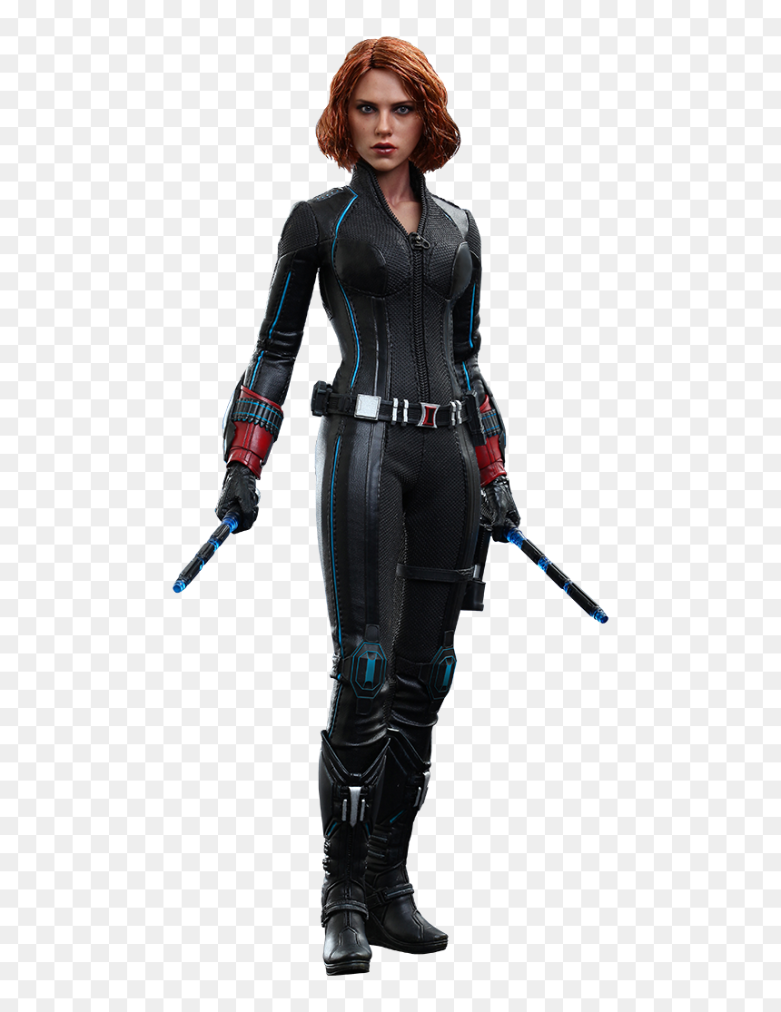 Hot Toys Black Widow Sixth Scale Figure - Black Widow Action Figure, HD Png Download - black widow png
