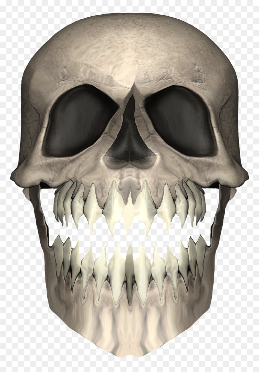Skull, HD Png Download - vampire fangs png
