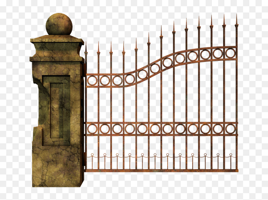 Gates With Gargules Png, Transparent Png - gate png