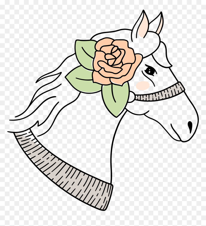 Cartoon, HD Png Download - horse head png