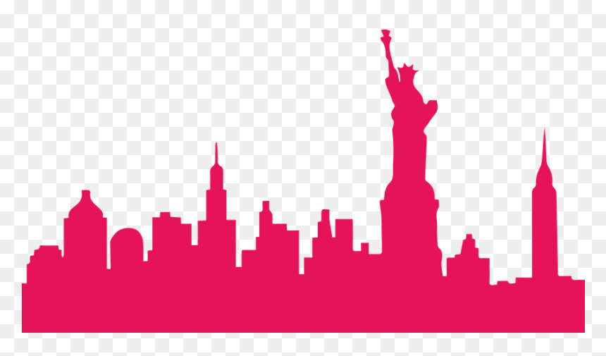 Nyc Skyline Png , Png Download - New York White Png Skyline, Transparent Png - nyc skyline png