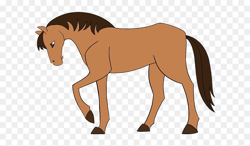 Horse Drawing At Getdrawings - Simple Picture Of A Horse, HD Png Download - horse head png