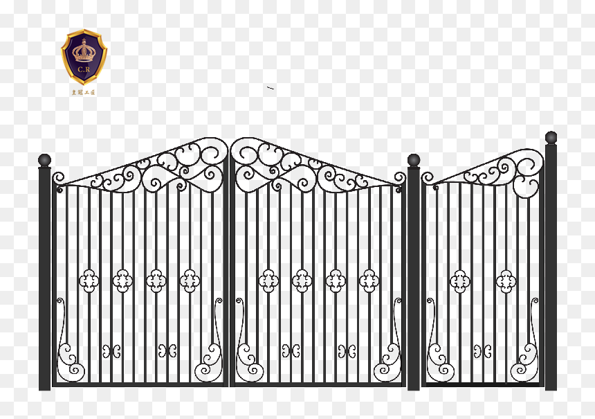 Modern Iron Gate Designs - Moden Wrought Iron Gates Designs, HD Png Download - gate png